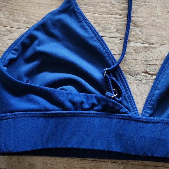 Aviator Nation Blue Triangle Adjustable Sports Bra Medium M - Picture 5 of 6